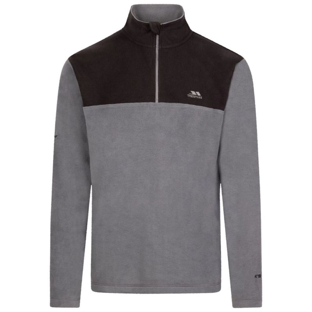 Trespass Mens Curtiston AT100 Fleece Top / Carbon